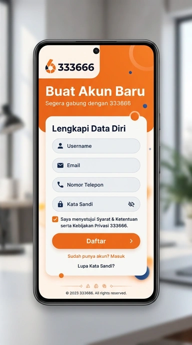 Panduan Registrasi Akun Baru 333666 untuk Pengguna