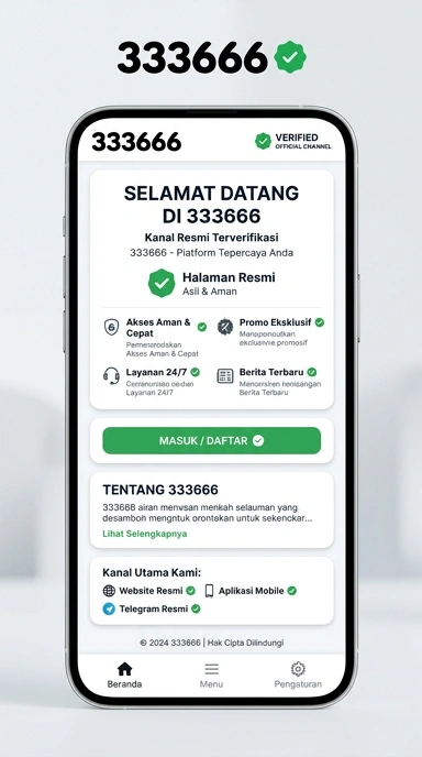 Kanal Resmi 333666 untuk Pengguna Android Indonesia