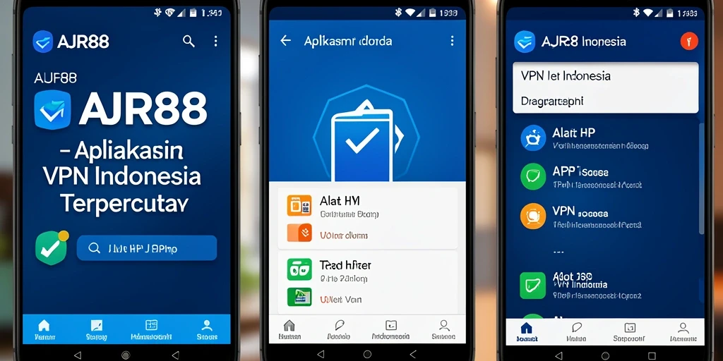 Antarmuka AJR88 yang sederhana dan fungsional untuk VPN Indonesia.