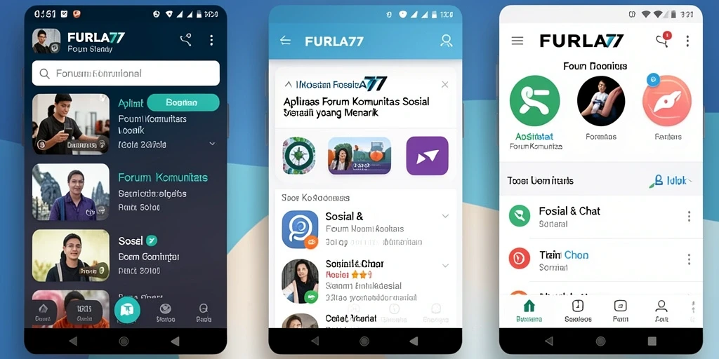 Screenshot antarmuka FURLA77 yang menampilkan diskusi aktif komunitas.