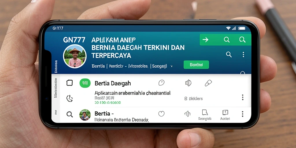 Tampilan antarmuka GN777 yang informatif dan menarik.