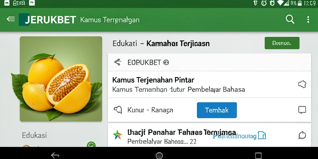 Antarmuka aplikasi JERUKBET yang sederhana dan fungsional.