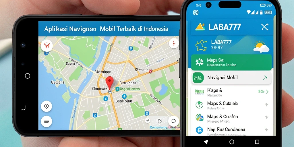 Antarmuka LABA777 dengan fitur Navigasi Mobil yang informatif.