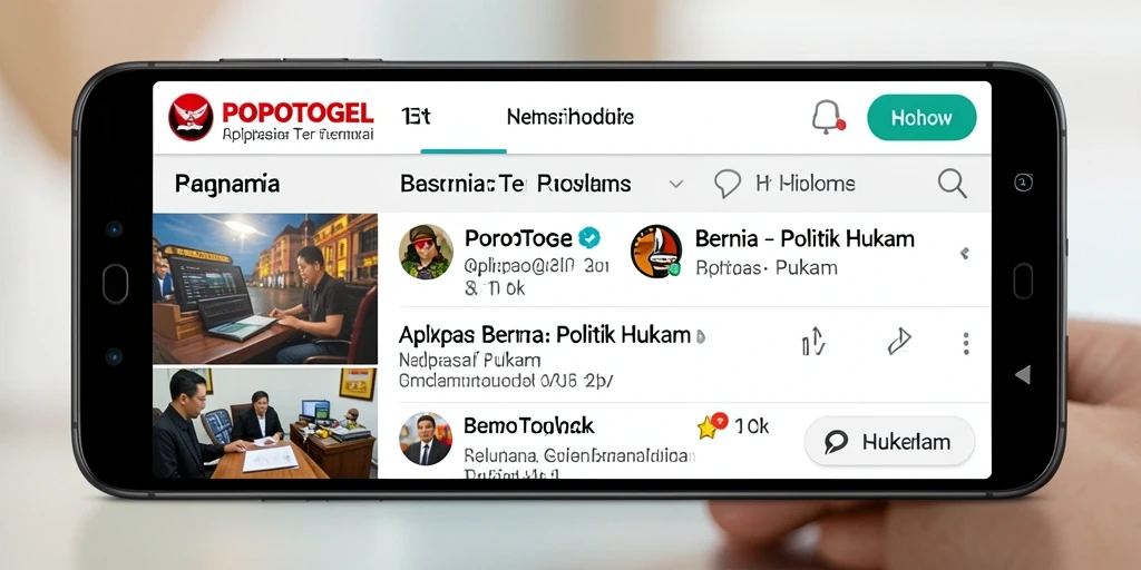 Tampilan antarmuka aplikasi POPOTOGEL yang informatif dan mudah digunakan.